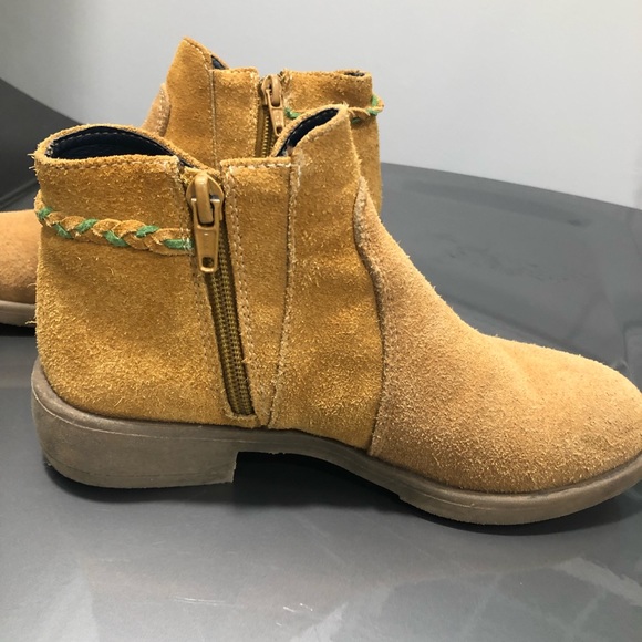 Bosi Yellow leather/suede boots - Picture 4 of 5